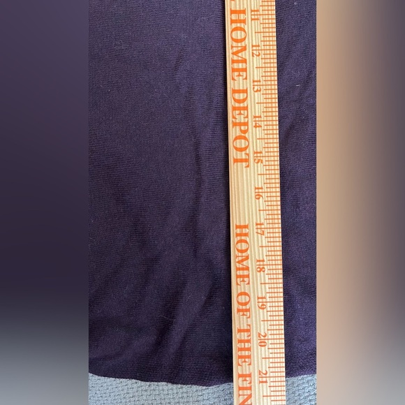 Cabi Women's Purple Sweater, Open Scarf-Hem, Crossing Detail on Back; Size M - Picture 11 of 12